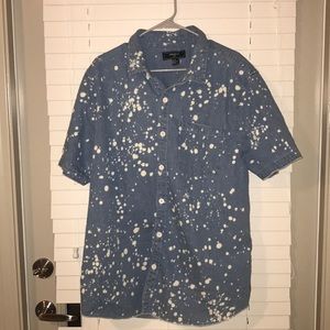 Bleached denim shirt